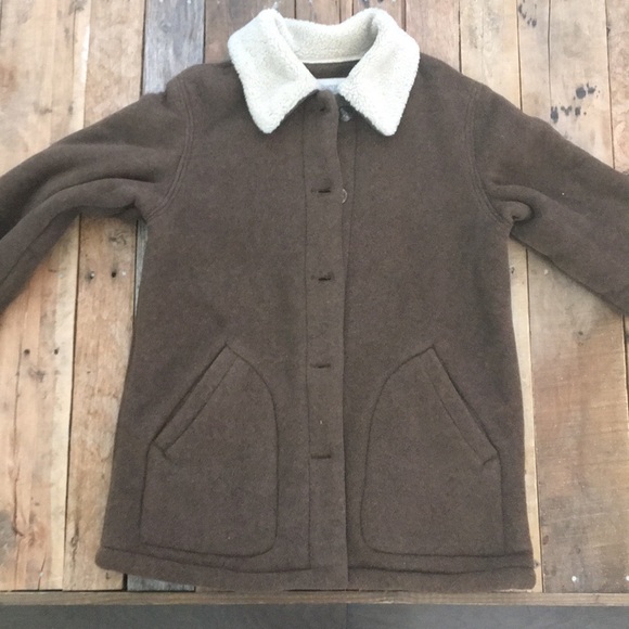 Liz Claiborne Brown Coat with Sherpa Lining - Picture 5 of 5